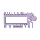 Universal Crafts Knitting Needle & Crochet Hook Ruler Gauge