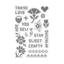 Hero Arts Clear Stamps 4 inch X6 inch Cross Stitch Pattern