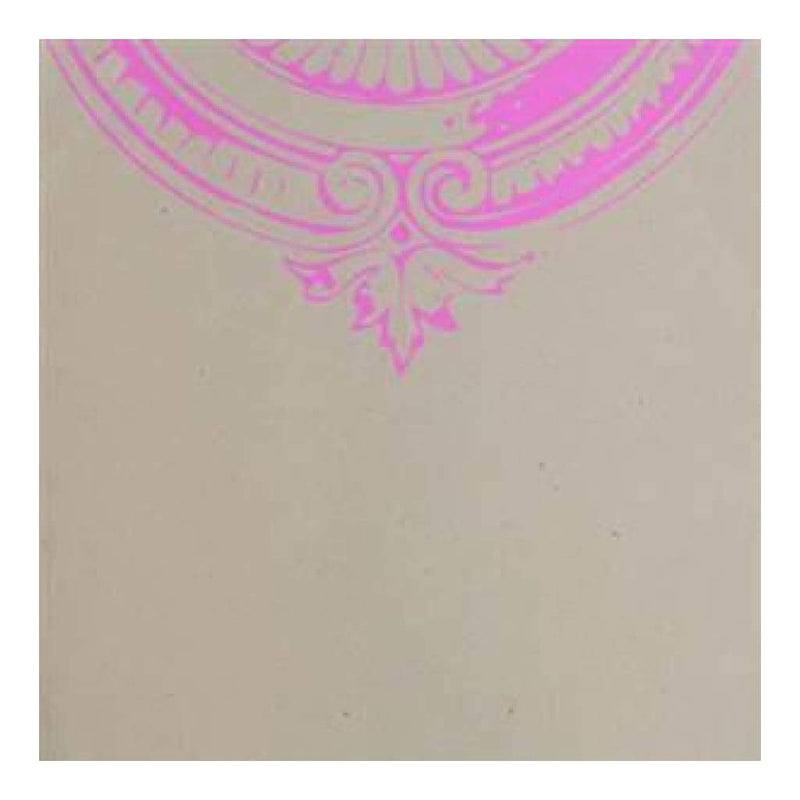 Hambly Screen Prints - 12X12 Screen Printed Paper - Victorian Motif - Pink On Kraft (Pack Of 5)
