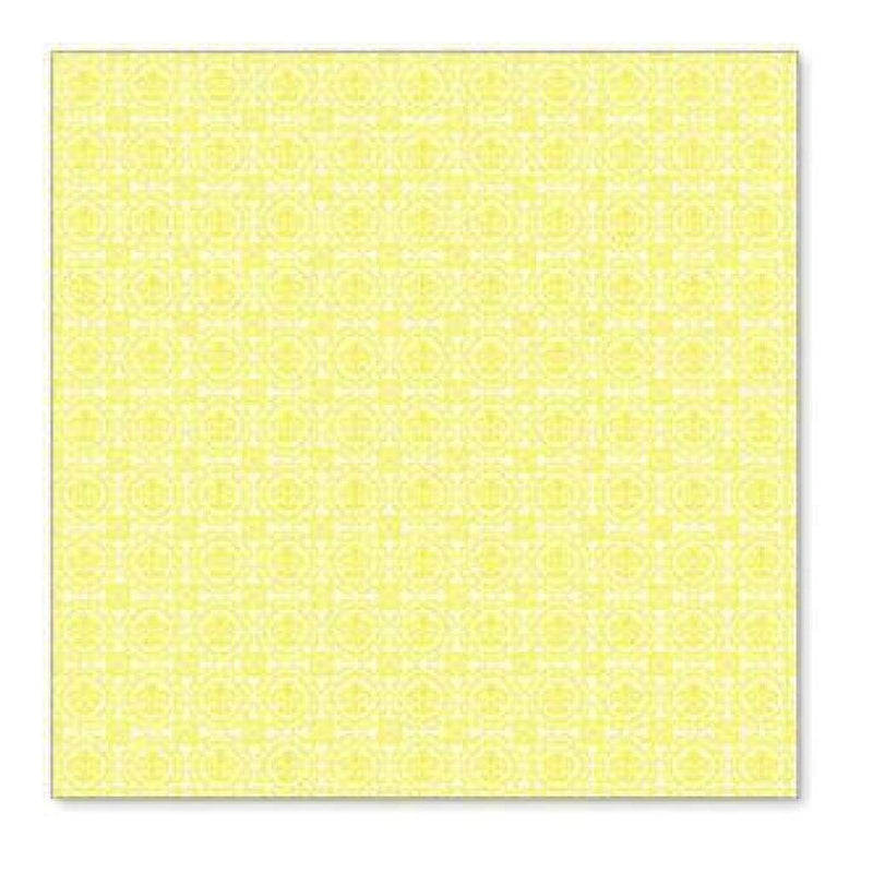 Hambly Screen Prints - Grandma's Wallpaper Overlay - Yellow (Pack Of 5)