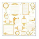 Hambly Screen Prints - Journaling Bits Overlay - Orange (Pack Of 5)