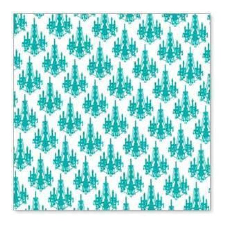 Hambly Screen Prints - Mini Chandelier Overlay - Teal Blue (Pack Of 5)
