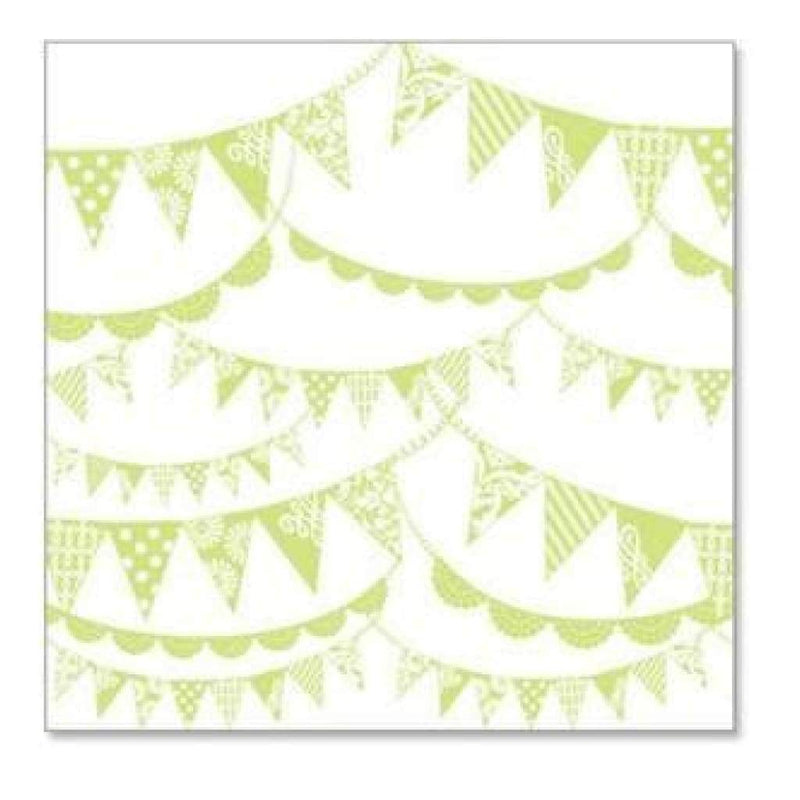 Hambly Screen Prints - Pennants Overlay - Antique Lime (Pack Of 5)