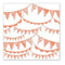 Hambly Screen Prints - Pennants Overlay - Coral (Pack Of 5)