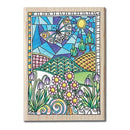 Hampton Art - Color Me Mounted Rubber Stamp 3.5Inch X5inch Flowers
