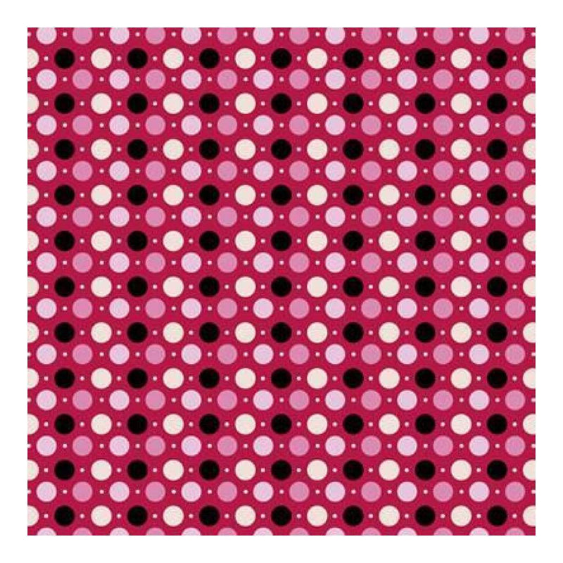 Heidi Grace - Love Blossoms - Dots With Flocking 12X12 Paper (Pack Of 5)