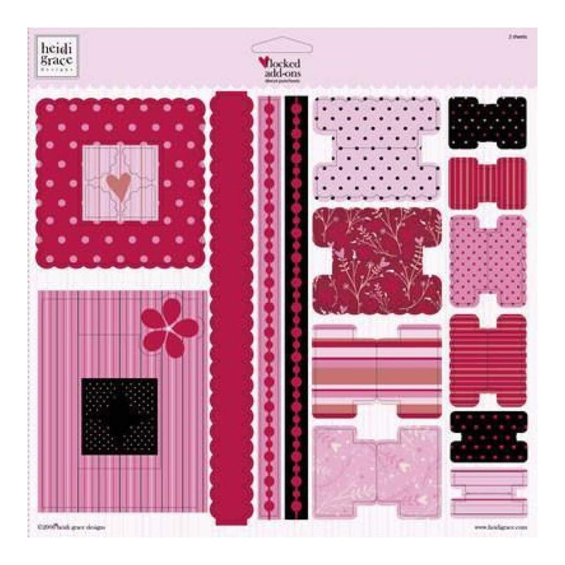 Heidi Grace - Love Blossoms - Flocked Add Ons Punchouts