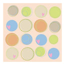 Heidi Grace - Pocket Scraps Day Dreamer Circles 12X12 Glitter Paper (Pack Of 5)