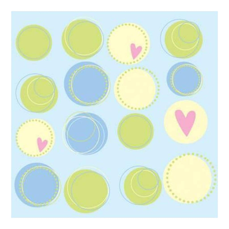 Heidi Grace - Pocket Scraps Inspire Me Circles 12X12 Glitter Paper (Pack Of 5)