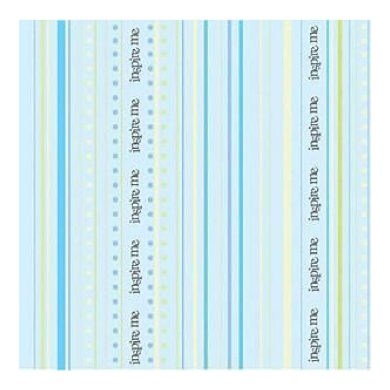Heidi Grace - Pocket Scraps Inspire Me Stripes 12X12 Glitter Paper