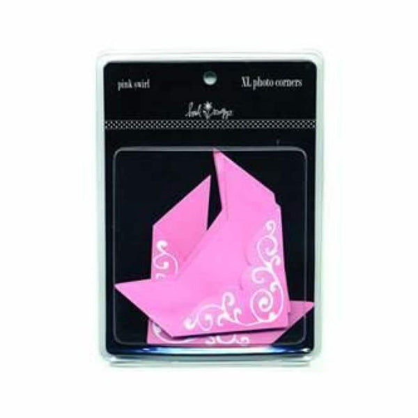 Heidi Swapp - Photo Corners - Extra Large - Xl - Pink Swirl