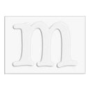 Hero Arts - Letters For Stamping M - 3 Die-Cut Letter Cards (3 Pop-Outs- 3 Fram