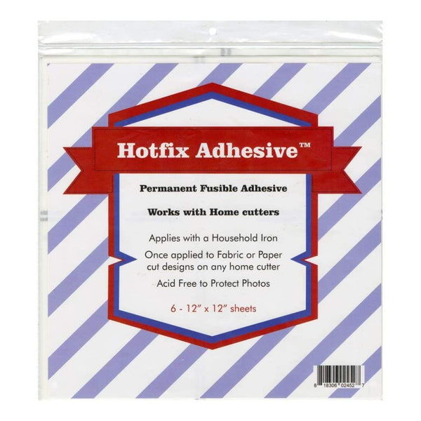 Hotfix Permanent Fusible Adhesive Sheets 6/Pcs 12 inch X12 inch
