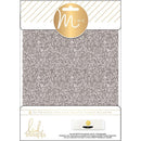 Heidi Swapp Minc Glitter Sheets 6 inch X8 inch 4 pack - Silver
