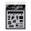 Hunkydory For The Love Of Masks 5.5inch X5.5inch Food, Glorious Food