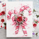 Prima Marketing Mulberry Paper Flowers - Candy Cane/Candy Cane Lane