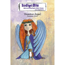 IndigoBlu Cling Mounted Stamp 5 inchX4 inch Guardian Angel