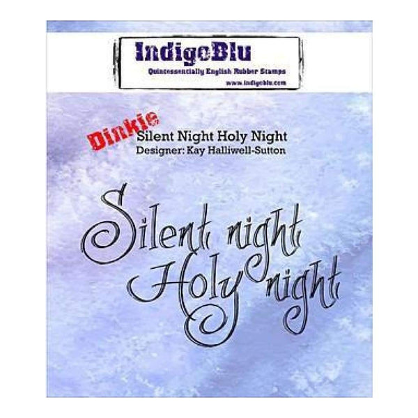 Indigoblu Cling Mounted Stamp 3 Inch X3 Inch  Silent Night Holy Night