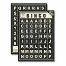 Jenni Bowlin - Bingo Cards - Alpha Tiles - Black 2 Sheets Per Pack