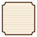 Jenni Bowlin - Classic Brown - Kindergarten Die Cut Label 12X12 Paper