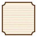 Jenni Bowlin - Classic Brown - Kindergarten Die Cut Label 12X12 Paper