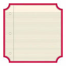 Jenni Bowlin - Classic Red - Notebook Die Cut Label 12X12 Paper