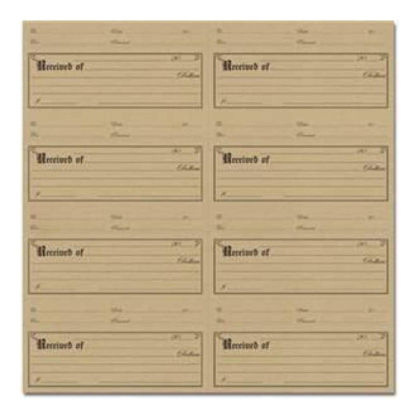 Jenni Bowlin - Kraft Die-Cut & Perforated Paper - Receipt