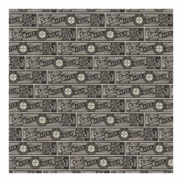 Jenni Bowlin - Soda Label Black 12X12 Paper (Pack Of 10)