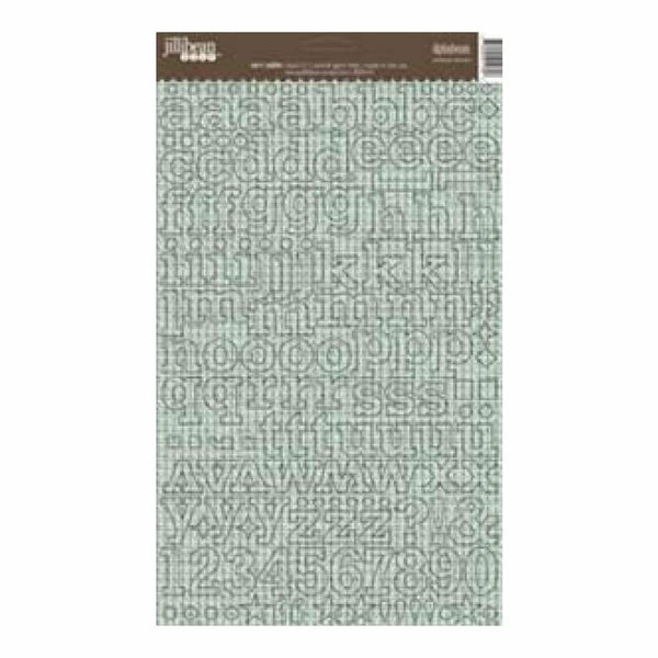 Jillibean-Soup - Alphabeans 7X13 Cardstock Stickers - Tart Table