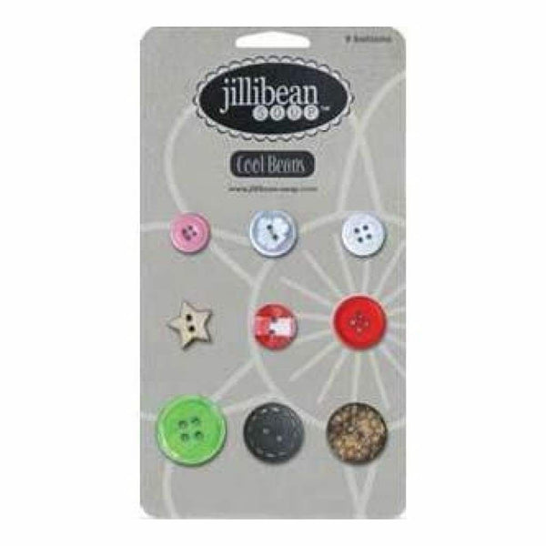 Jillibean Soup - Cool Beans - 9 Count Buttons - Christmas