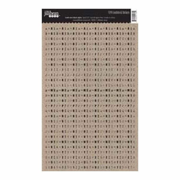 Jillibean Soup - Kraft Mini Alphas - Black 924Pc
