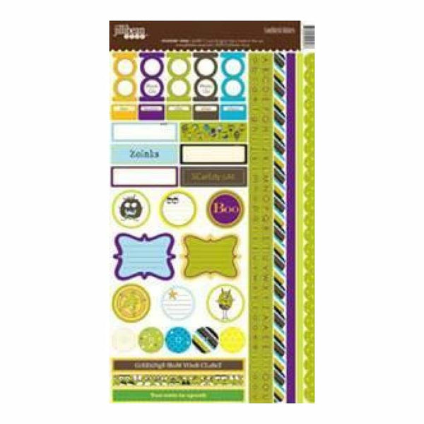 Jillibean Soup - Monster Stew - 7X13 Cardstock Stickers