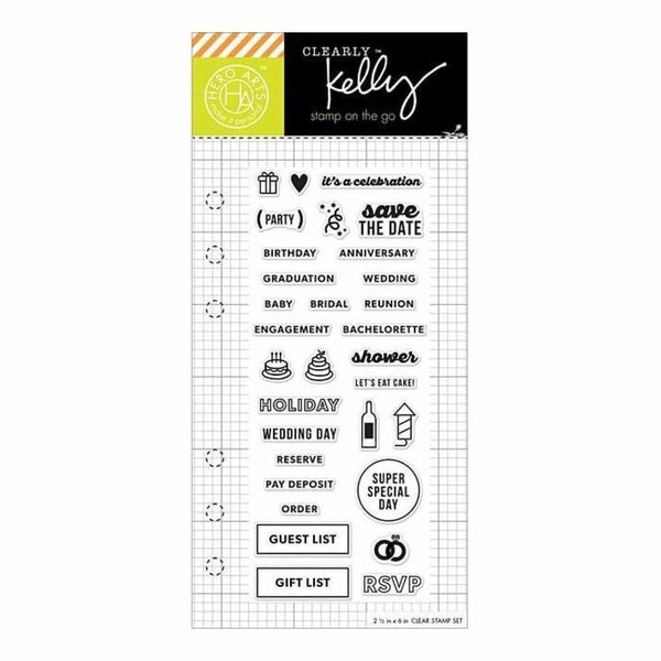 Kelly Purkey Clear Stamps 2.5X6in - Occasion Planner