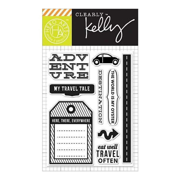 Kelly Purkey Clear Stamps 3 Inch X4 Inch Destination