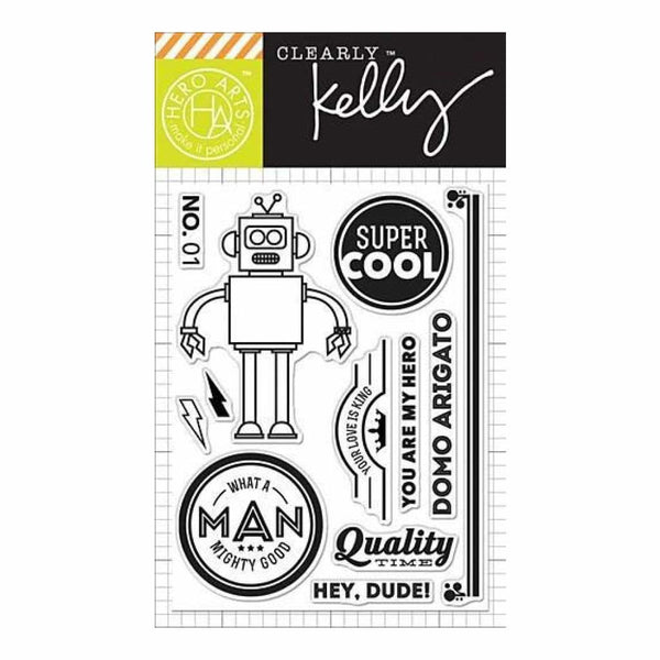 Kelly Purkey Clear Stamps 3 Inch X4 Inch Super Cool