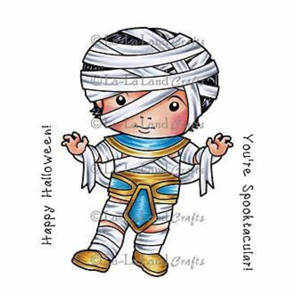 La-La Land Cling Mount Rubber Stamps 4In. X3in. Egyptian Mummy Luka