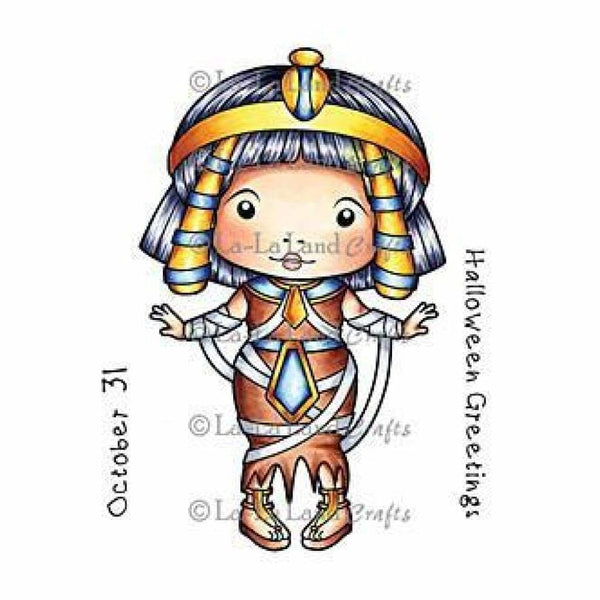 La-La Land Cling Mount Rubber Stamps 4In. X3in. Egyptian Mummy Marci