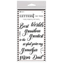 Ranger Letter It Clear Stamp Set 4X6 Family