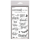 Ranger Letter It Clear Stamp Set 4 inch X6 inch - Friendship