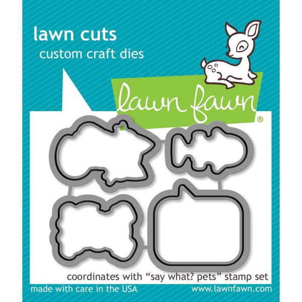 Lawn Fawn - Lawn Cuts Custom Craft Die Say What? Pets