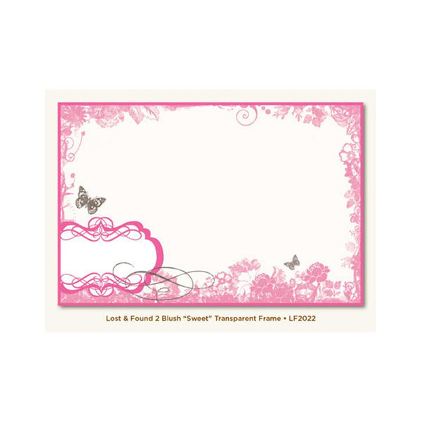 My Minds Eye - Lost and Found 2 Collection - Blush - Transparent Frame - Sweet