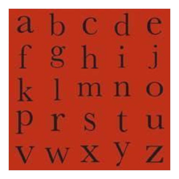 Li'l Davis Designs - Monogram Paper- Red And Blk (Pack Of 10)