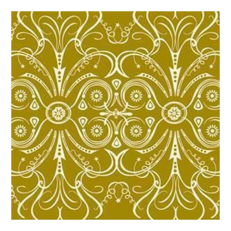 Li'l Davis - Vbilt 12X12 Patterned Paper Swirl Olive (Pack Of 10)