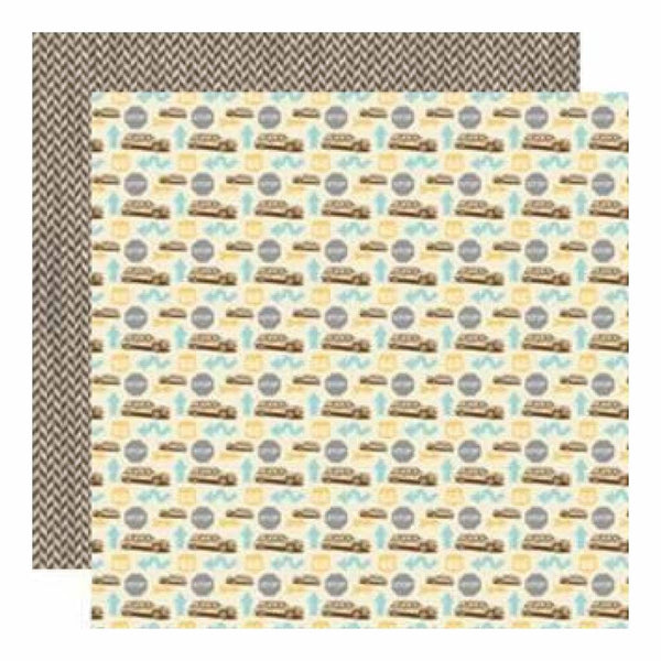 Lilybee Design - Destination - Interstate 12X12 D/Sided Paper (Pack Of 10)