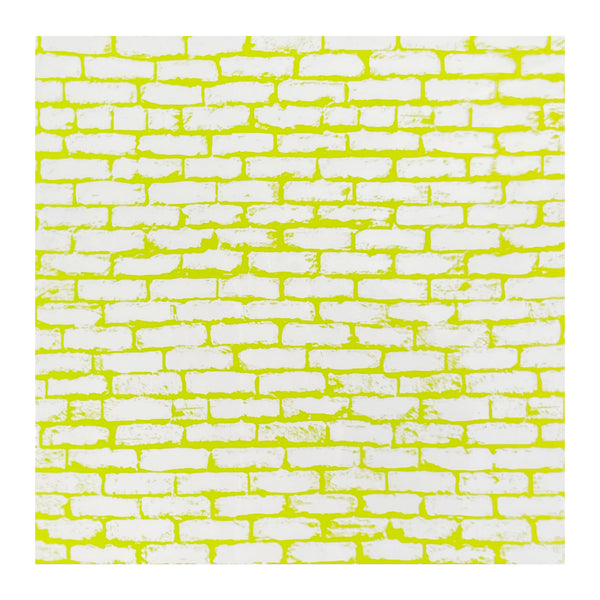 Hambly Screen Prints - Brickwall Overlay - 12"x12" Single Sheet - Lime Green*