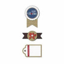 Little Yellow Bicycle - Feels Like Home - Burlap Stickers