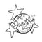 Magnolia - A Christmas Story Cling Stamp 1X1 Package Stars