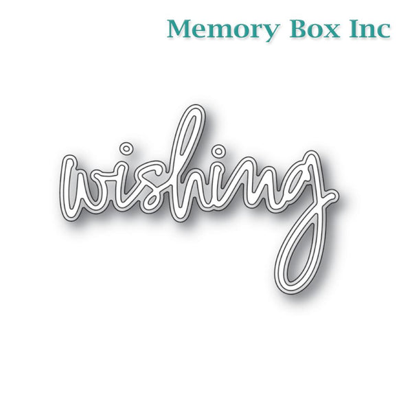Memory Box - Wishing Jotted Script craft die