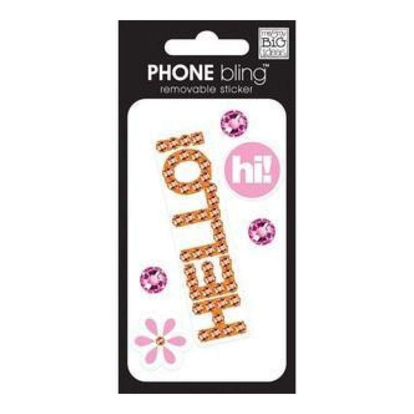 Me & My Big Ideas - Phone Bling Stickers Hello! Multicolor