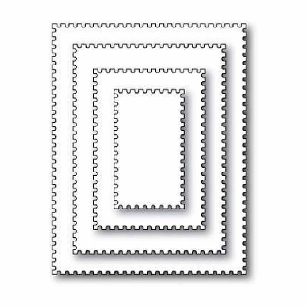 Memory Box Open Studio Die Postage Rectangle Layers